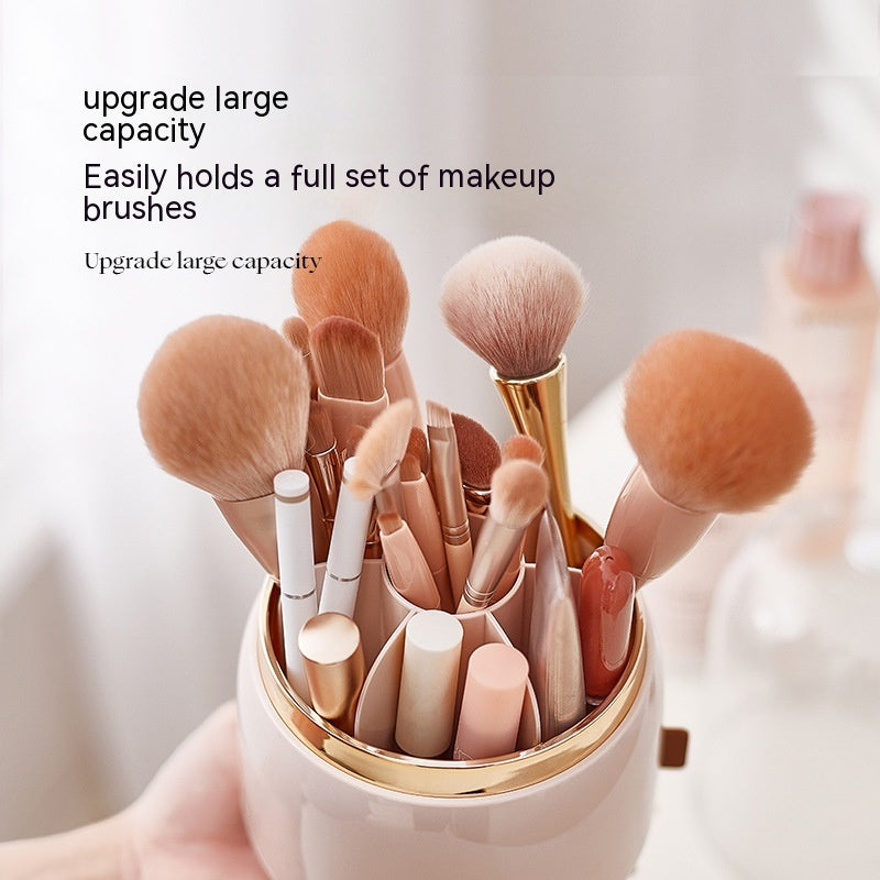 Rotating Makeup Brush Storage