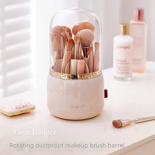 Rotating Makeup Brush Storage